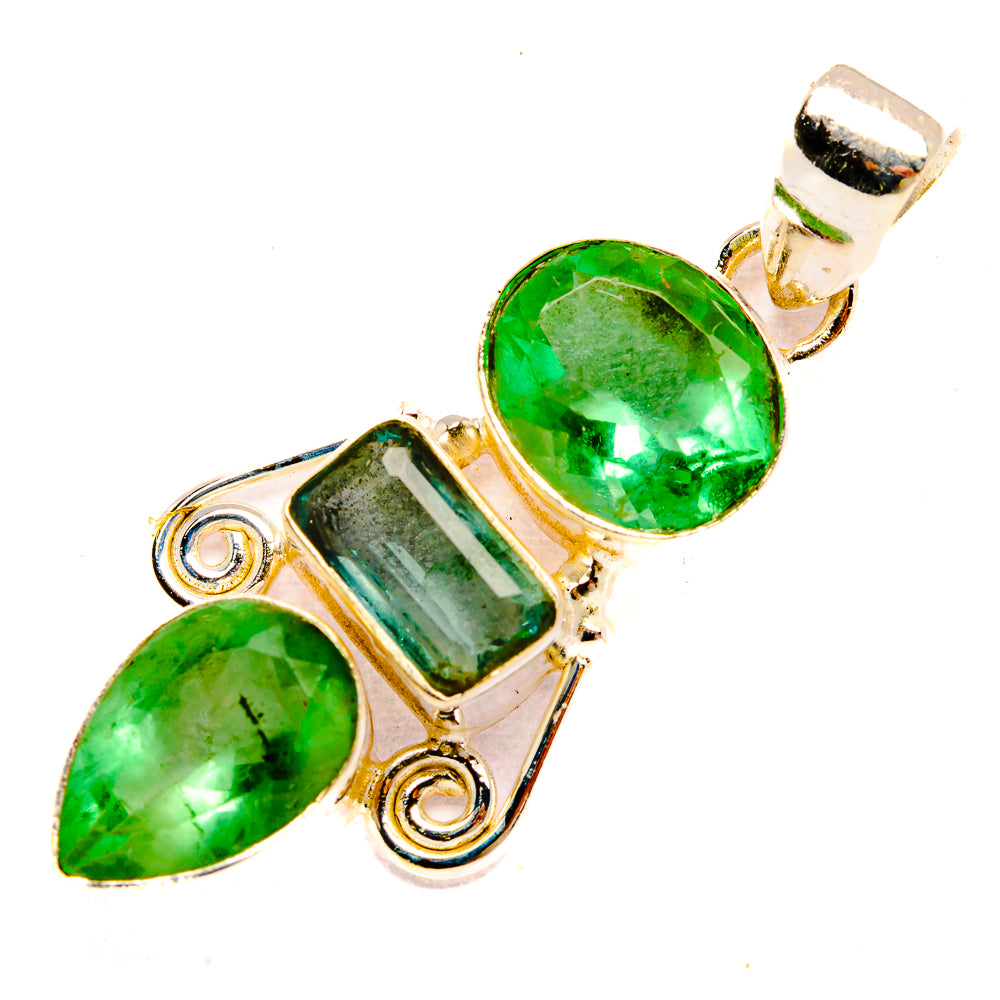 Green Fluorite Pendants handcrafted by Ana Silver Co - PD32778 - Photo 2