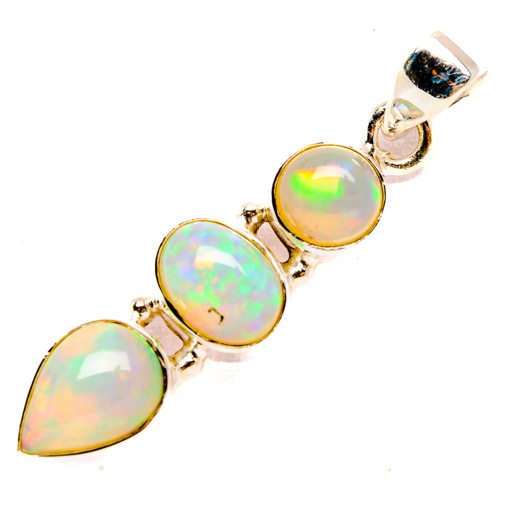 Ethiopian Opal Pendants handcrafted by Ana Silver Co - PD32779 - Photo 2