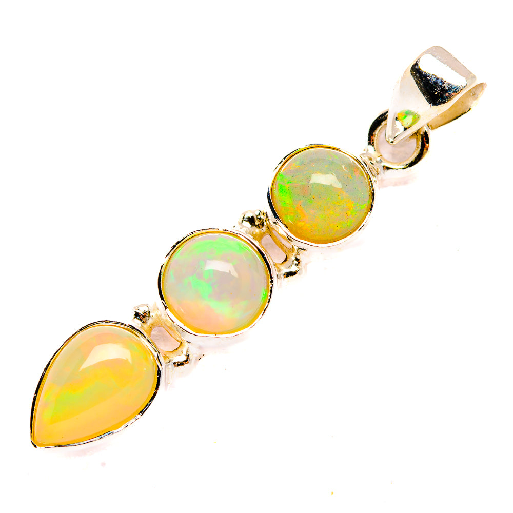 Ethiopian Opal Pendants handcrafted by Ana Silver Co - PD32781 - Photo 2