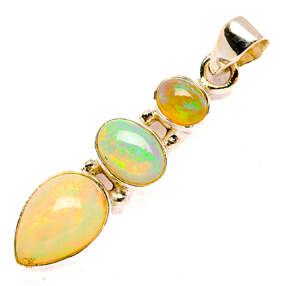 Ethiopian Opal Pendants handcrafted by Ana Silver Co - PD32782 - Photo 2