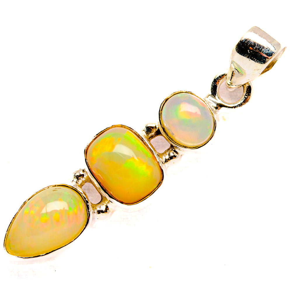 Ethiopian Opal Pendants handcrafted by Ana Silver Co - PD32784 - Photo 2