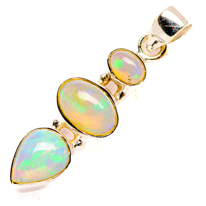 Ethiopian Opal Pendants handcrafted by Ana Silver Co - PD32789 - Photo 2