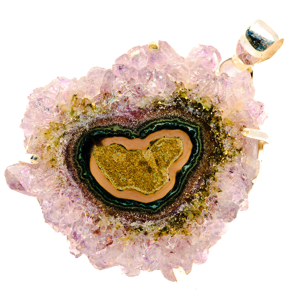 Amethyst Stalactite Pendants handcrafted by Ana Silver Co - PD32795 - Photo 2