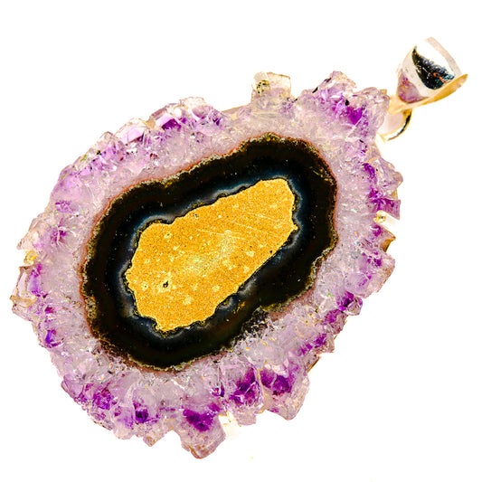 Amethyst Stalactite Pendants handcrafted by Ana Silver Co - PD32796 - Photo 2