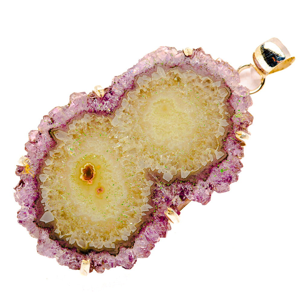 Amethyst Stalactite Pendants handcrafted by Ana Silver Co - PD32798 - Photo 2