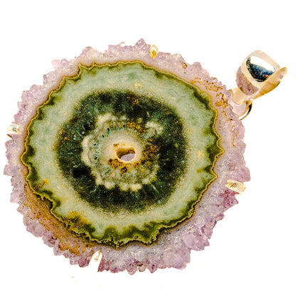 Amethyst Stalactite Pendants handcrafted by Ana Silver Co - PD32803 - Photo 2