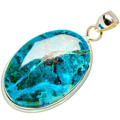 Chrysocolla Pendants handcrafted by Ana Silver Co - PD32823 - Photo 2