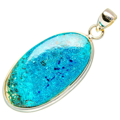 Chrysocolla Pendants handcrafted by Ana Silver Co - PD32839 - Photo 2