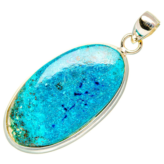 Chrysocolla Pendants handcrafted by Ana Silver Co - PD32839 - Photo 2