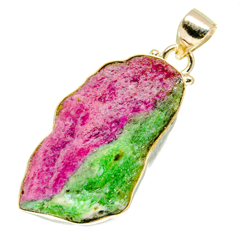 Ruby Zoisite Pendants handcrafted by Ana Silver Co - PD3284
