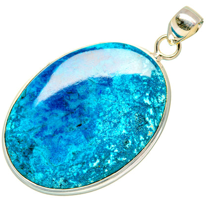 Chrysocolla Pendants handcrafted by Ana Silver Co - PD32840 - Photo 2
