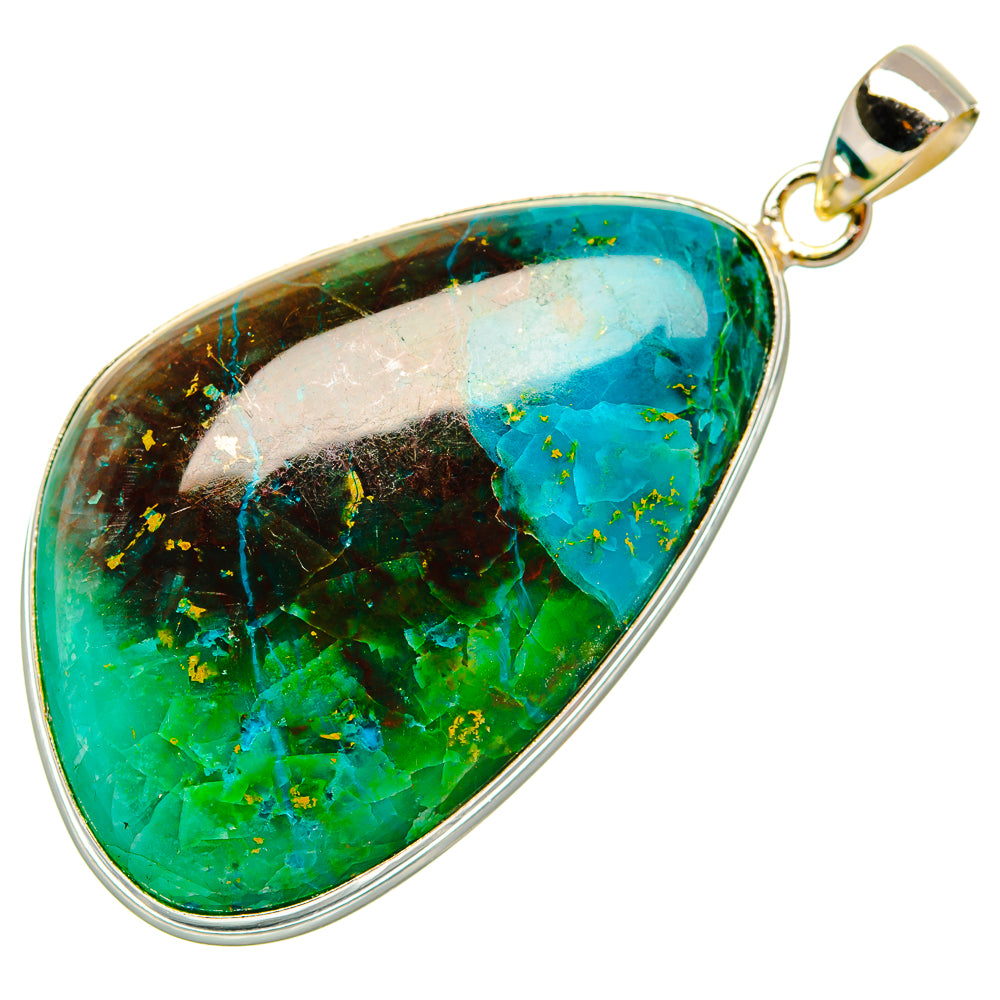 Chrysocolla Pendants handcrafted by Ana Silver Co - PD32842 - Photo 2