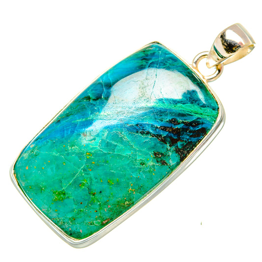 Chrysocolla Pendants handcrafted by Ana Silver Co - PD32851 - Photo 2