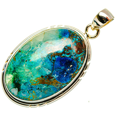 Chrysocolla Pendants handcrafted by Ana Silver Co - PD32870 - Photo 2