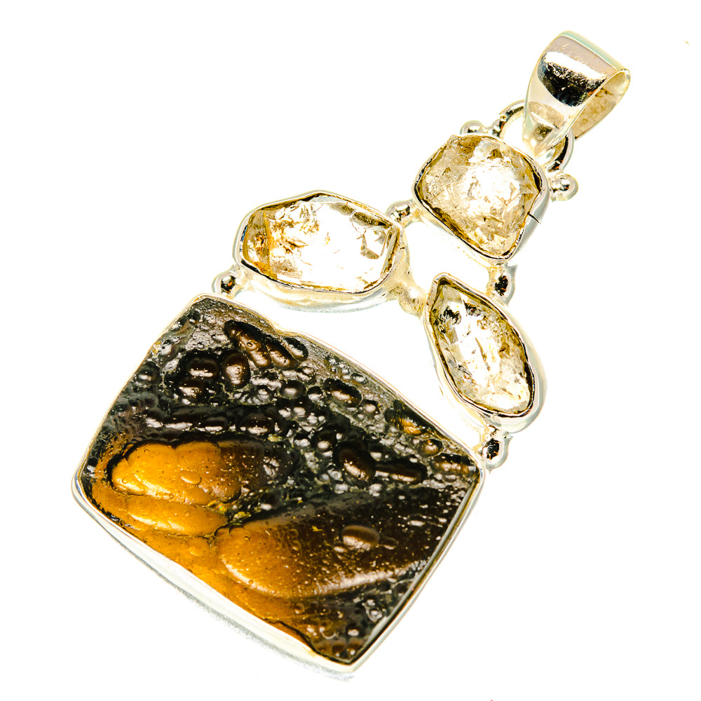 Tektite Pendants handcrafted by Ana Silver Co - PD3288