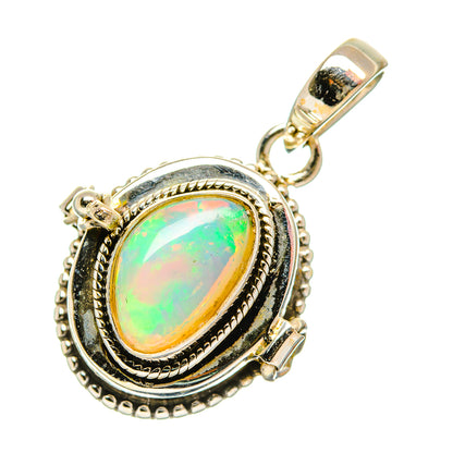 Ethiopian Opal Pendants handcrafted by Ana Silver Co - PD32916 - Photo 2