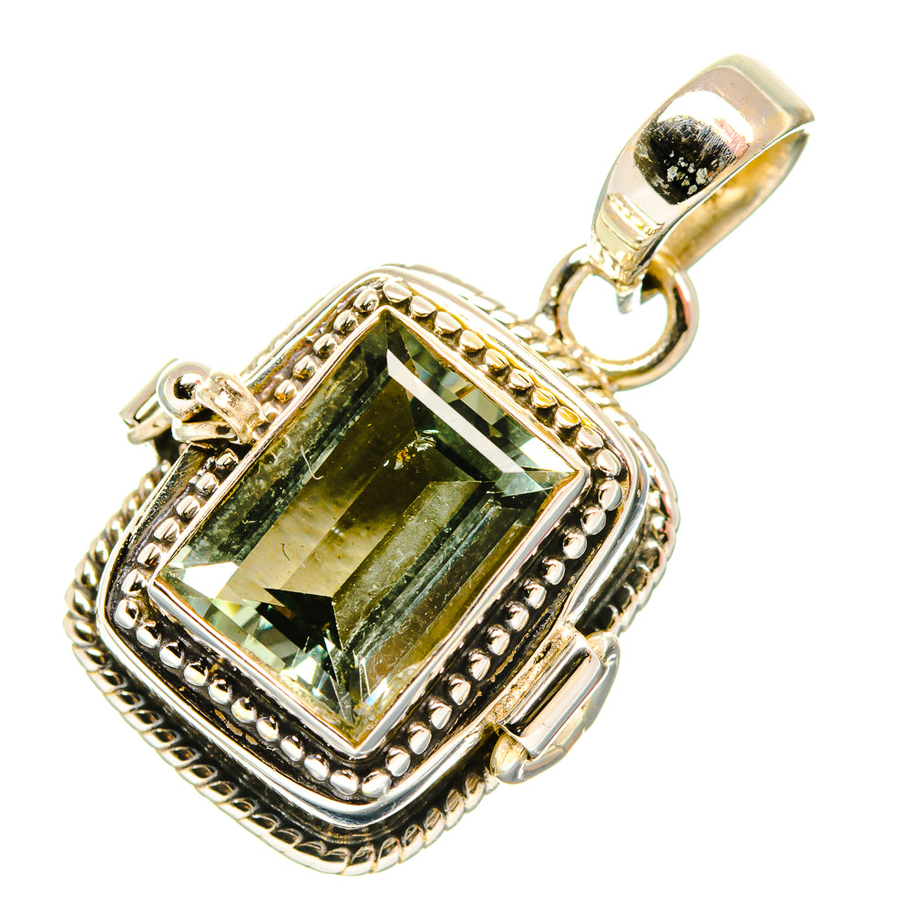 Green Amethyst Pendants handcrafted by Ana Silver Co - PD32921 - Photo 2