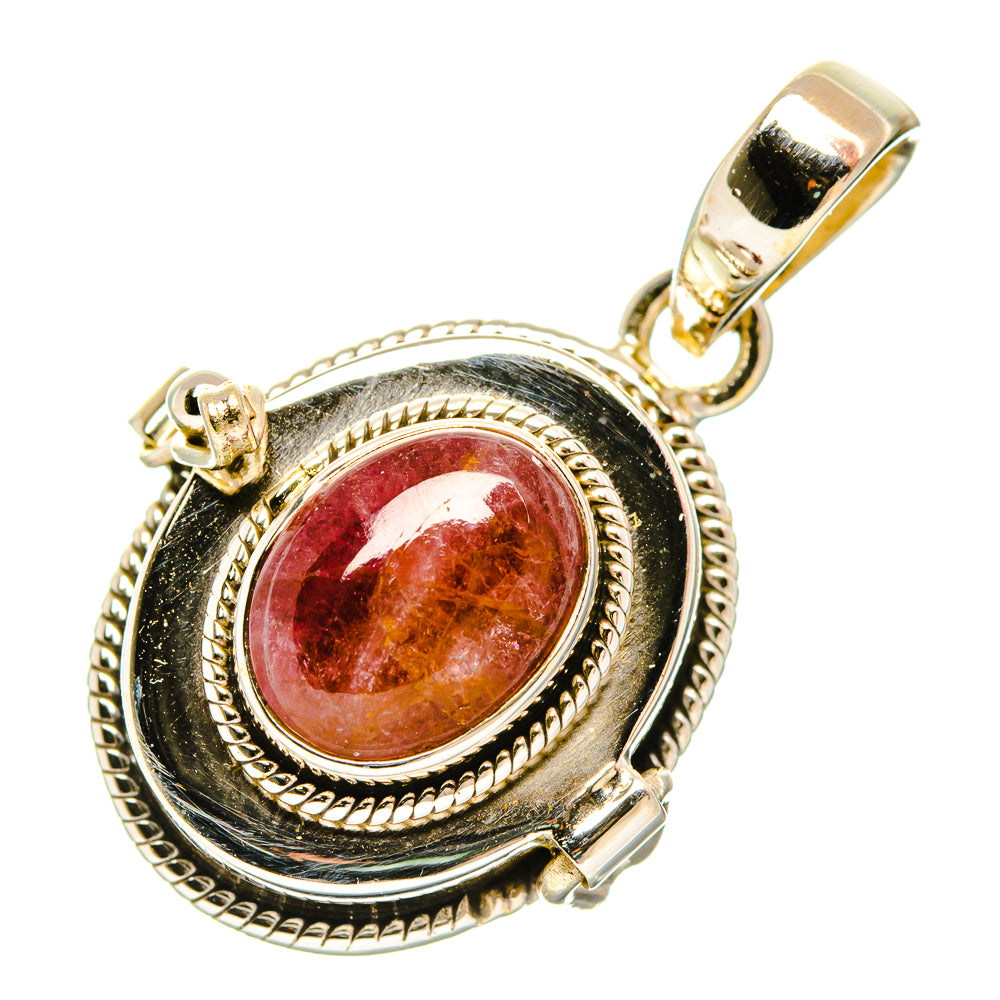 Pink Tourmaline Pendants handcrafted by Ana Silver Co - PD32929 - Photo 2