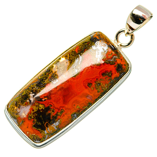 Moroccan Agate Pendants handcrafted by Ana Silver Co - PD32936 - Photo 2