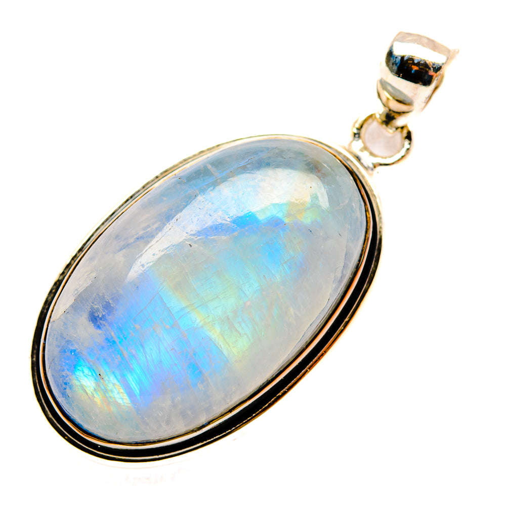 Rainbow Moonstone Pendants handcrafted by Ana Silver Co - PD32938 - Photo 2