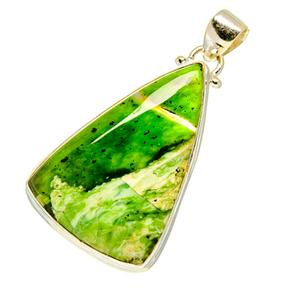 Australian Green Opal Pendants handcrafted by Ana Silver Co - PD3294
