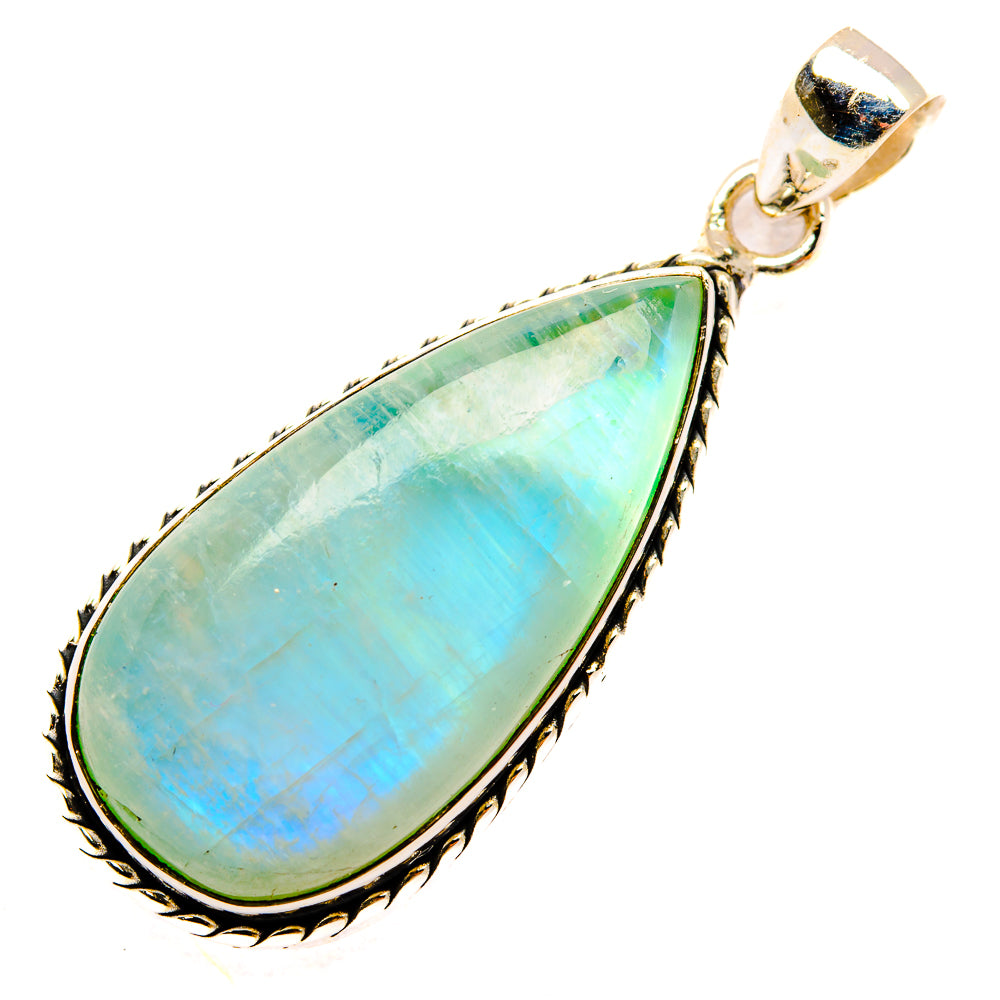 Green Moonstone Pendants handcrafted by Ana Silver Co - PD32942 - Photo 2
