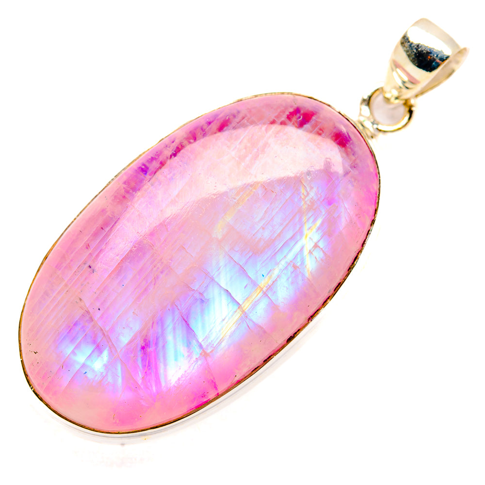 Pink Moonstone Pendants handcrafted by Ana Silver Co - PD32946 - Photo 2