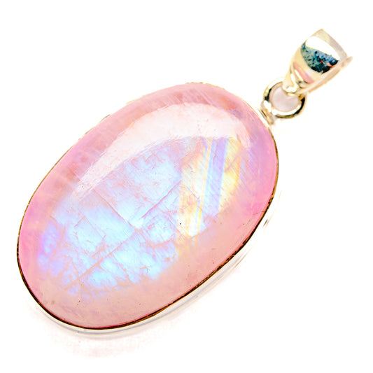 Pink Moonstone Pendants handcrafted by Ana Silver Co - PD32948 - Photo 2