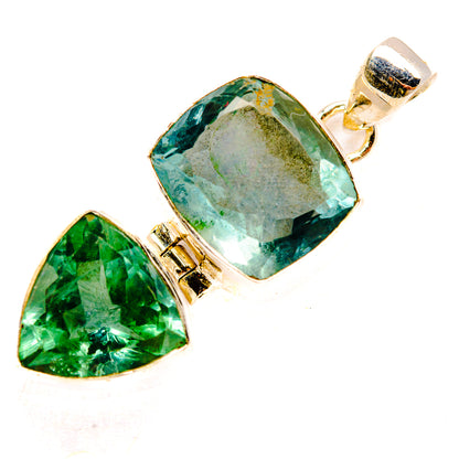 Green Fluorite Pendants handcrafted by Ana Silver Co - PD32968 - Photo 2