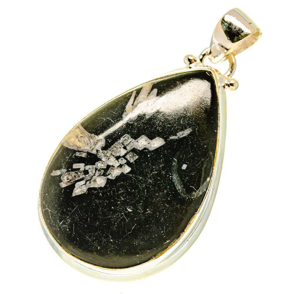 Chrysanthemum Stone Pendants handcrafted by Ana Silver Co - PD3297