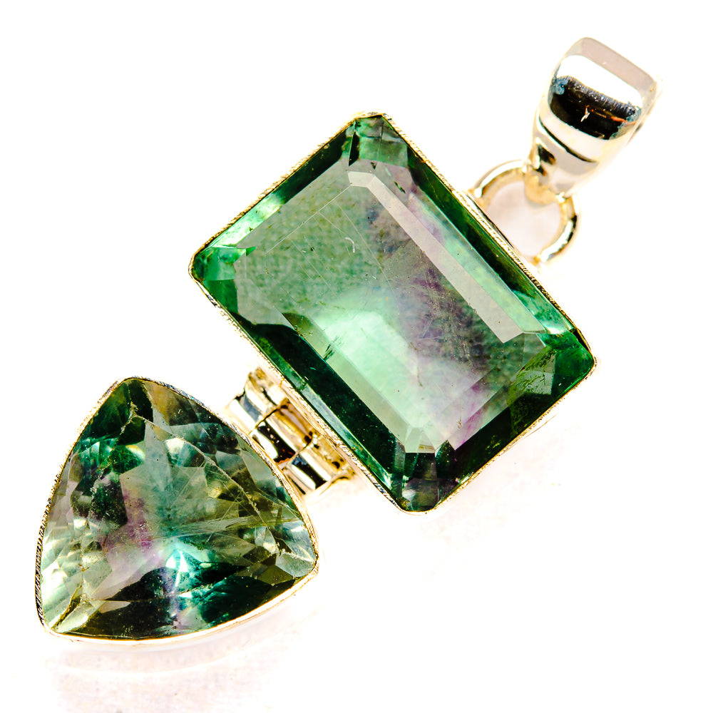 Green Fluorite Pendants handcrafted by Ana Silver Co - PD32975 - Photo 2
