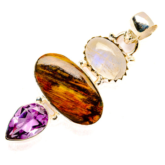 Golden Pietersite Pendants handcrafted by Ana Silver Co - PD32983 - Photo 2