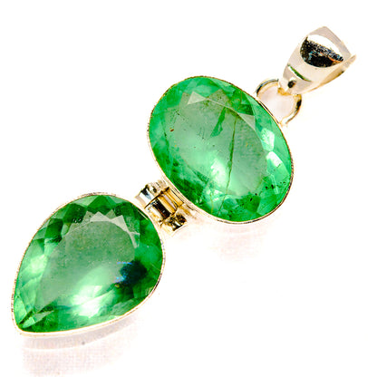 Green Fluorite Pendants handcrafted by Ana Silver Co - PD32984 - Photo 2