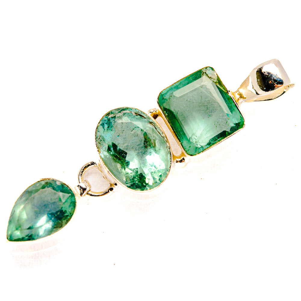 Green Fluorite Pendants handcrafted by Ana Silver Co - PD32986 - Photo 2