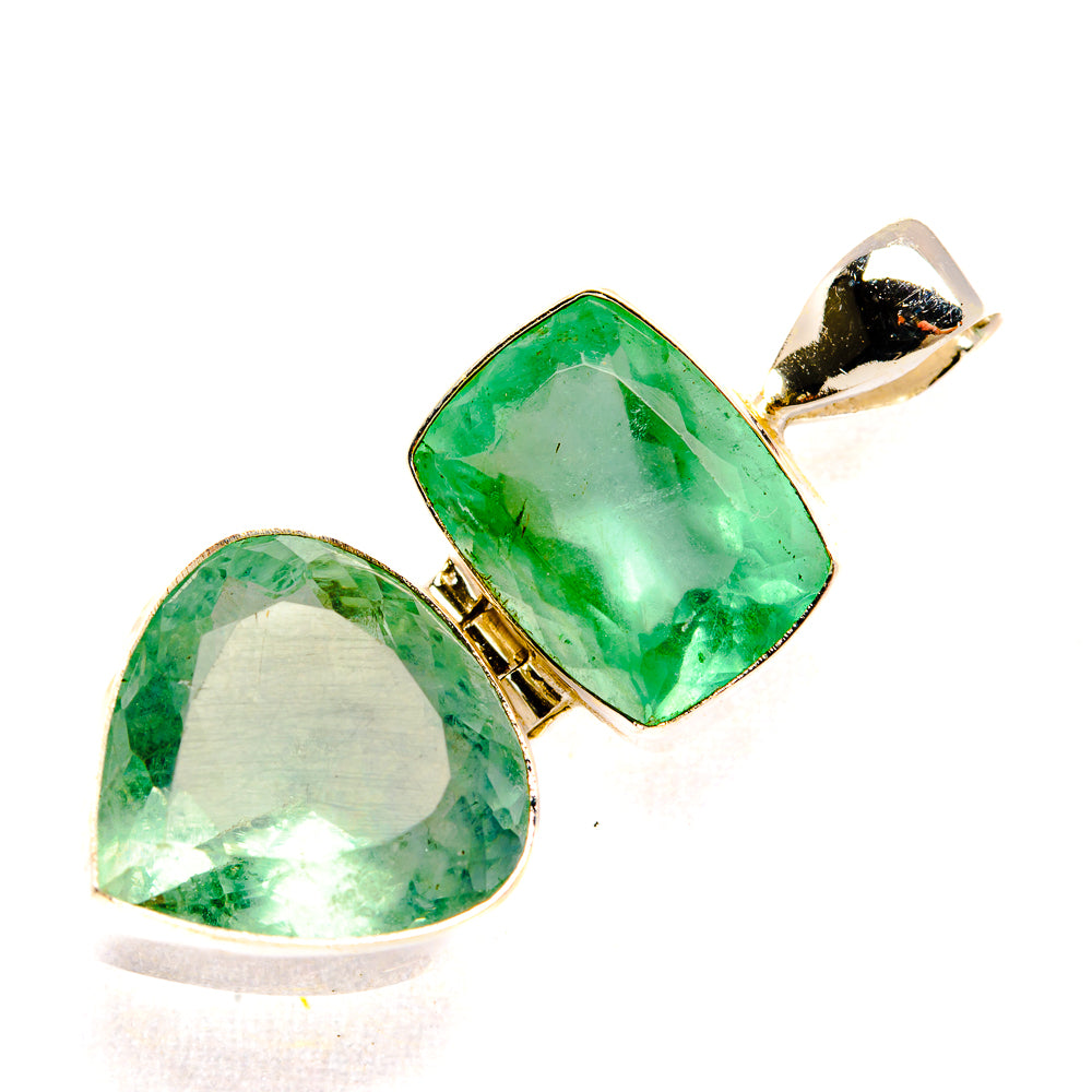Green Fluorite Pendants handcrafted by Ana Silver Co - PD32991 - Photo 2