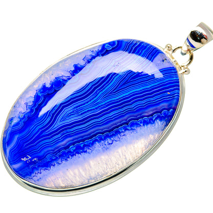 Blue Geode Slice Pendants handcrafted by Ana Silver Co - PD33000 - Photo 2