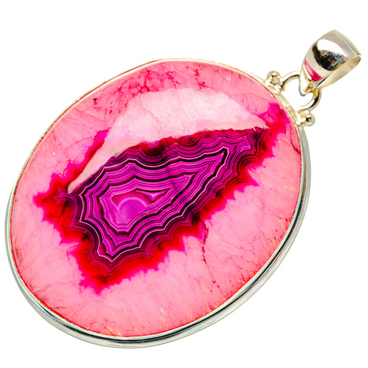 Pink Geode Slice Pendants handcrafted by Ana Silver Co - PD33001 - Photo 2