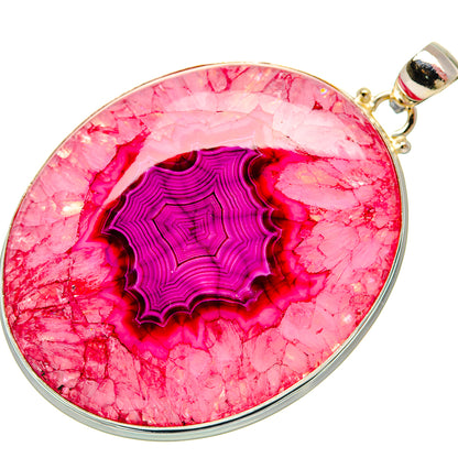 Pink Geode Slice Pendants handcrafted by Ana Silver Co - PD33004 - Photo 2