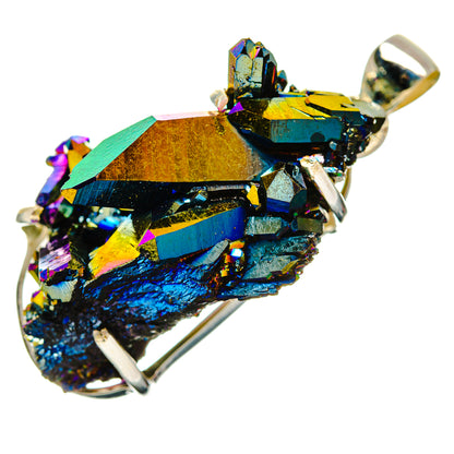 Titanium Sunshine Druzy Pendants handcrafted by Ana Silver Co - PD33013 - Photo 2