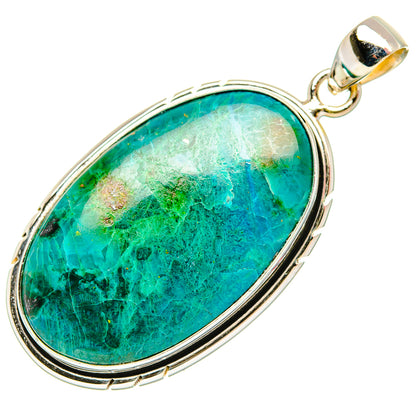 Chrysocolla Pendants handcrafted by Ana Silver Co - PD33019 - Photo 2