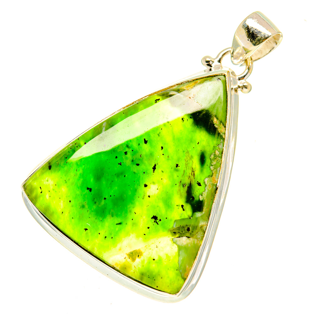 Australian Green Opal Pendants handcrafted by Ana Silver Co - PD3302
