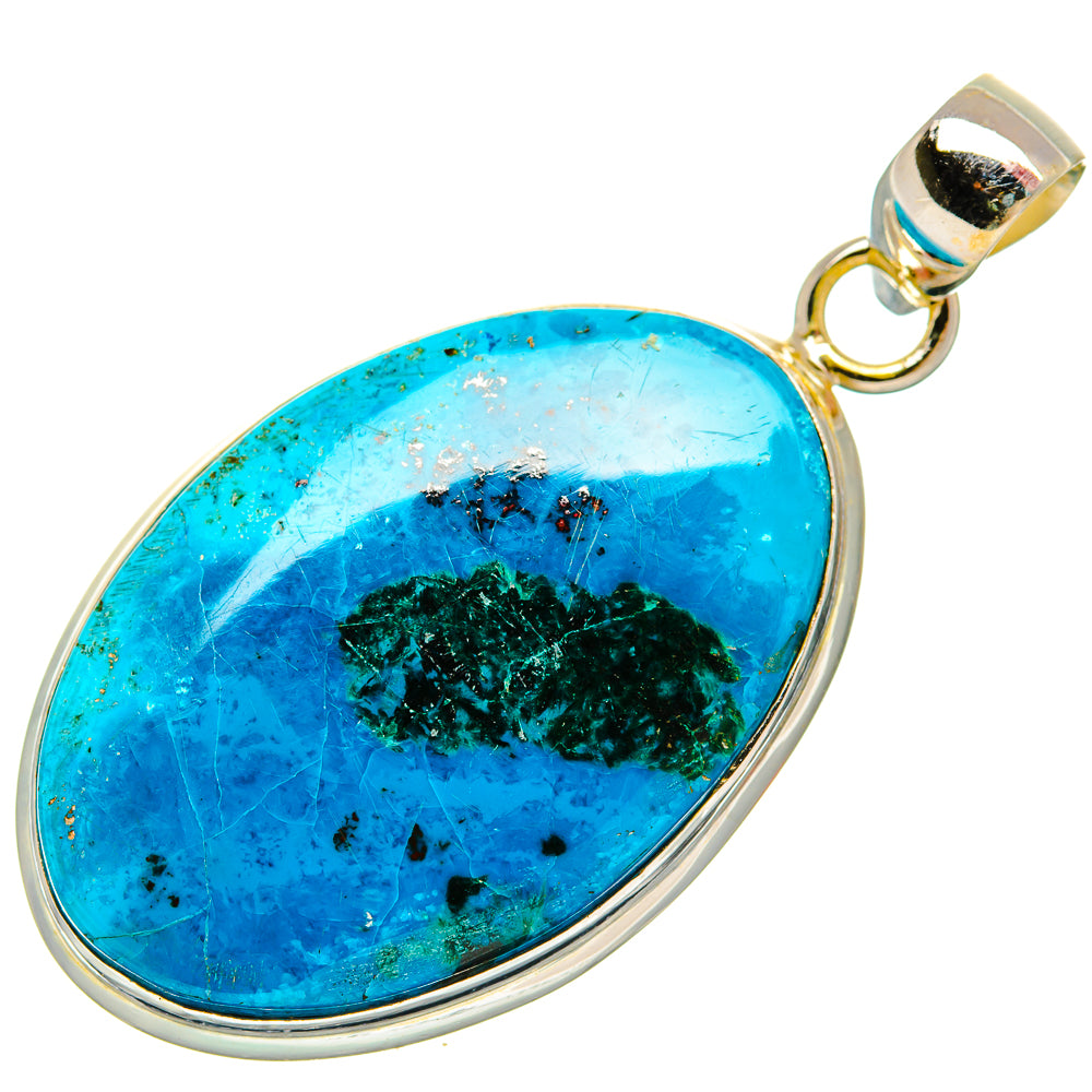 Chrysocolla Pendants handcrafted by Ana Silver Co - PD33023 - Photo 2