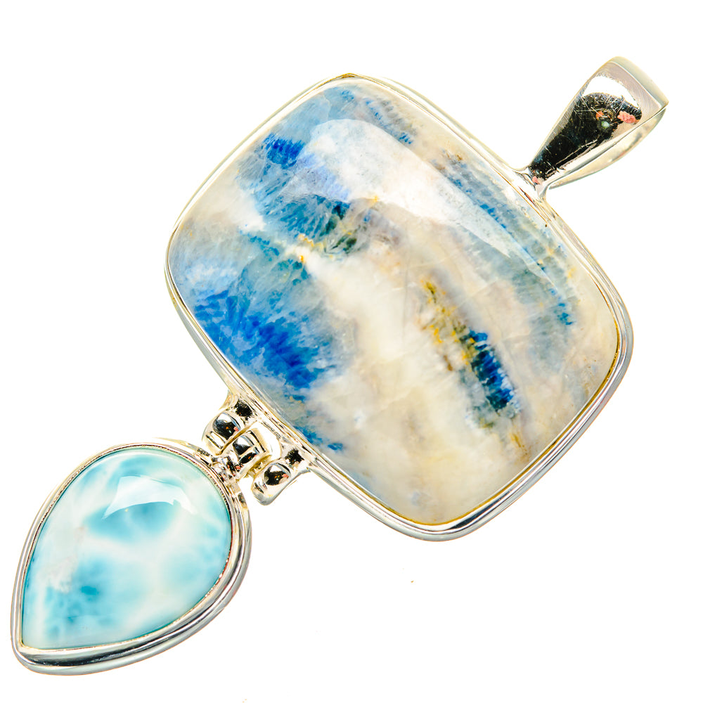 Blue Scheelite Pendants handcrafted by Ana Silver Co - PD33029 - Photo 2
