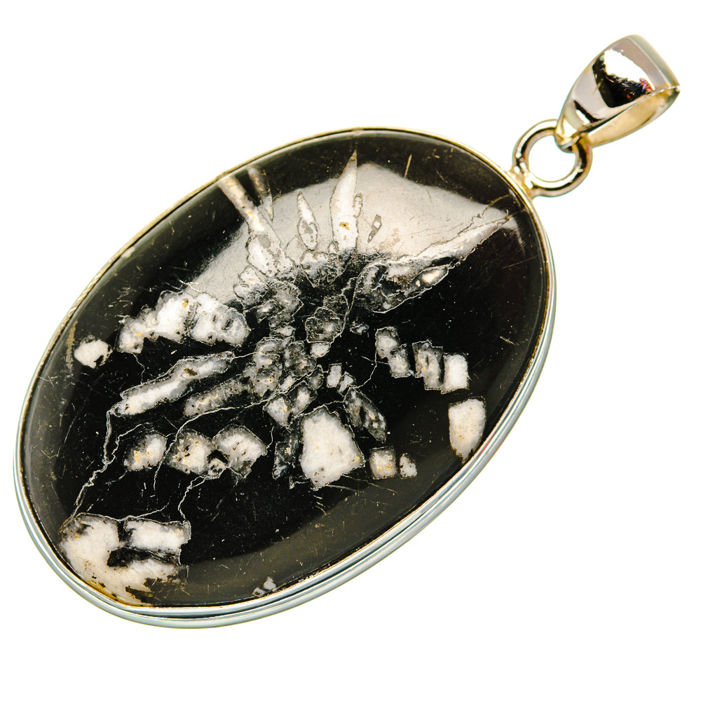 Chrysanthemum Stone Pendants handcrafted by Ana Silver Co - PD33032 - Photo 2