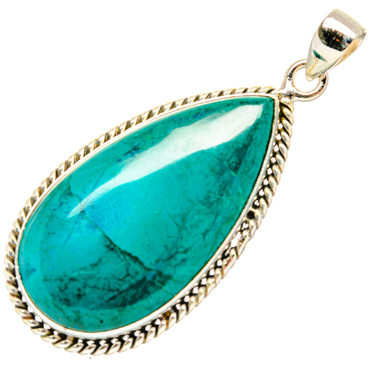 Chrysocolla Pendants handcrafted by Ana Silver Co - PD33043 - Photo 2