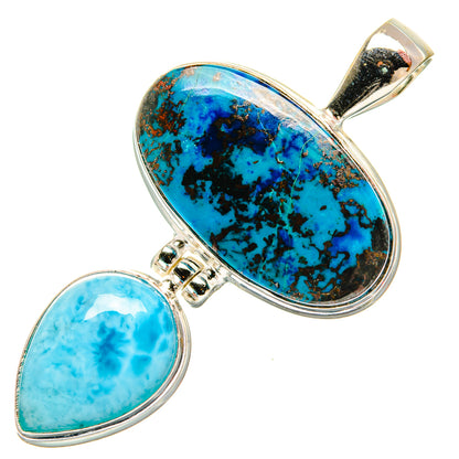 Shattuckite Pendants handcrafted by Ana Silver Co - PD33049 - Photo 2