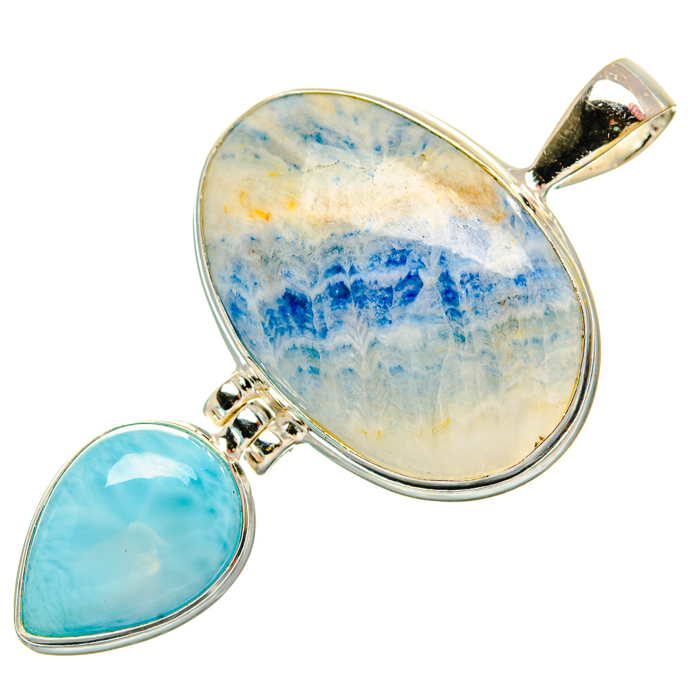 Blue Scheelite Pendants handcrafted by Ana Silver Co - PD33052 - Photo 2