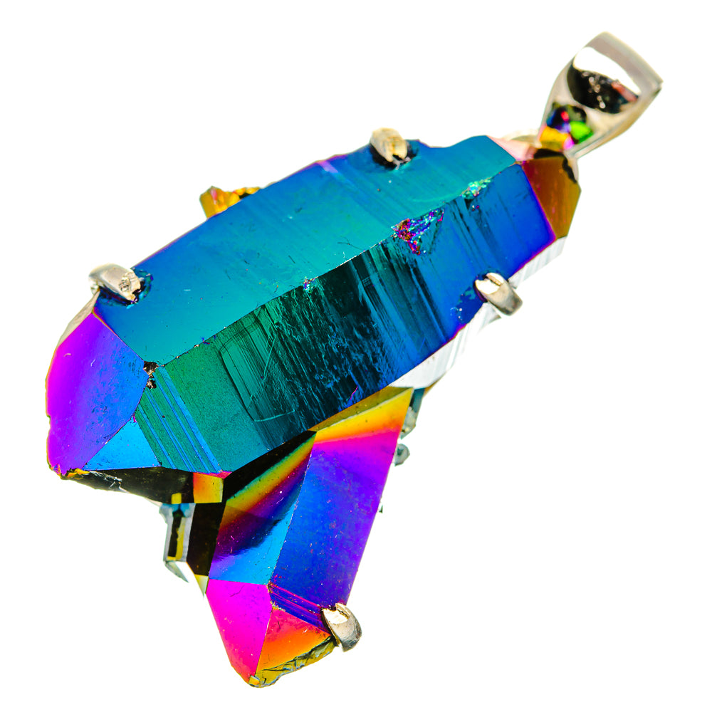 Titanium Sunshine Druzy Pendants handcrafted by Ana Silver Co - PD33061 - Photo 2