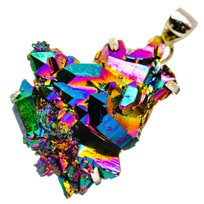 Titanium Sunshine Druzy Pendants handcrafted by Ana Silver Co - PD33062 - Photo 2