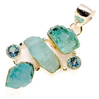 Aquamarine Pendants handcrafted by Ana Silver Co - PD33067 - Photo 2